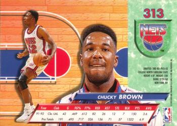 1992-93 Ultra #313 Chucky Brown Back