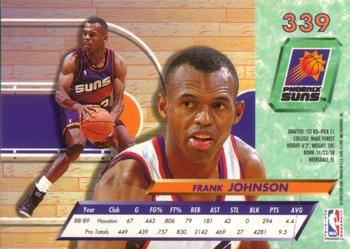 1992-93 Ultra #339 Frank Johnson Back