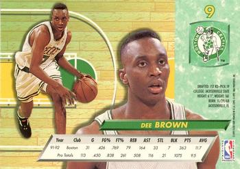 1992-93 Ultra #9 Dee Brown Back