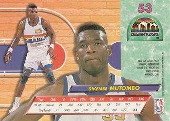 1992-93 Ultra #53 Dikembe Mutombo Back