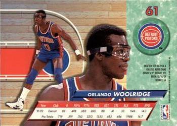 1992-93 Ultra #61 Orlando Woolridge Back