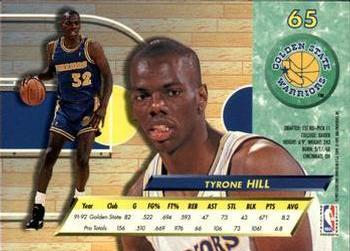 1992-93 Ultra #65 Tyrone Hill Back
