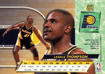 1992-93 Ultra #81 LaSalle Thompson Back