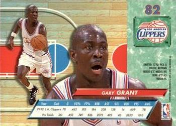 1992-93 Ultra #82 Gary Grant Back