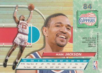 1992-93 Ultra #84 Mark Jackson Back