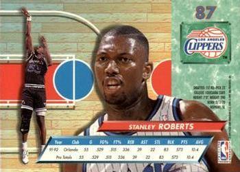 1992-93 Ultra #87 Stanley Roberts Back