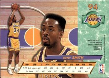 1992-93 Ultra #94 Tony Smith Back