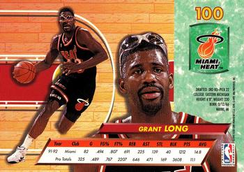 1992-93 Ultra #100 Grant Long Back