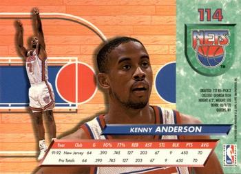 1992-93 Ultra #114 Kenny Anderson Back