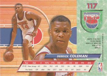 1992-93 Ultra #117 Derrick Coleman Back