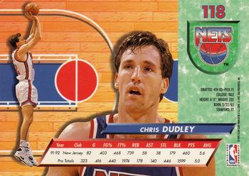 1992-93 Ultra #118 Chris Dudley Back