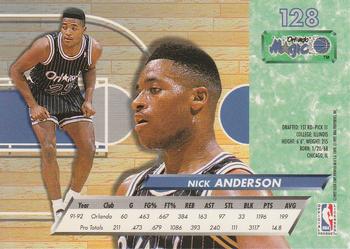 1992-93 Ultra #128 Nick Anderson Back