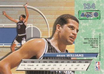 1992-93 Ultra #134 Brian Williams Back