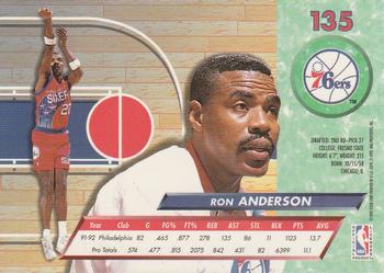 1992-93 Ultra #135 Ron Anderson Back
