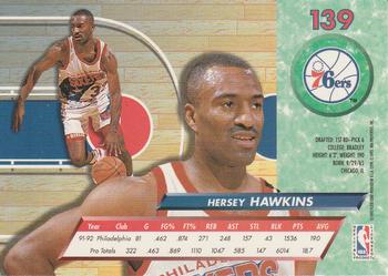 1992-93 Ultra #139 Hersey Hawkins Back