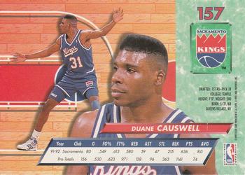 1992-93 Ultra #157 Duane Causwell Back