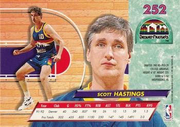 1992-93 Ultra #252 Scott Hastings Back