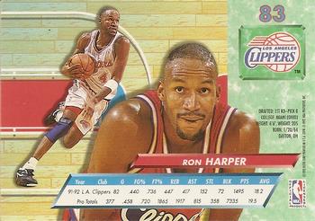 1992-93 Ultra #83 Ron Harper Back