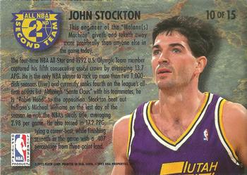 1992-93 Ultra - All-NBA #10 John Stockton Back