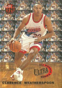 1992-93 Ultra - All-Rookie Series #9 Clarence Weatherspoon Front