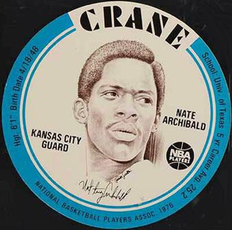 1976-77 Crane Potato Chips Discs #NNO Nate Archibald Front