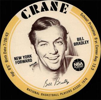 1976-77 Crane Potato Chips Discs #NNO Bill Bradley Front