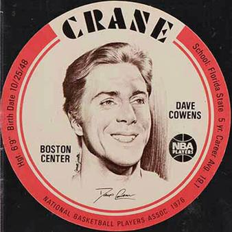 1976-77 Crane Potato Chips Discs #NNO Dave Cowens Front