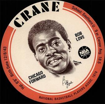 1976-77 Crane Potato Chips Discs #NNO Bob Love Front