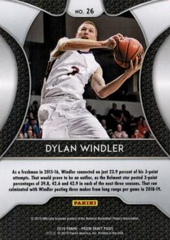 2019 Panini Prizm Draft Picks #26 Dylan Windler Back