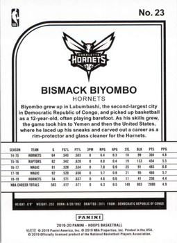 2019-20 Hoops #23 Bismack Biyombo Back