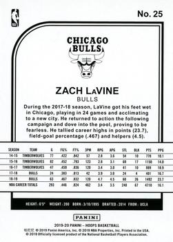 2019-20 Hoops #25 Zach LaVine Back
