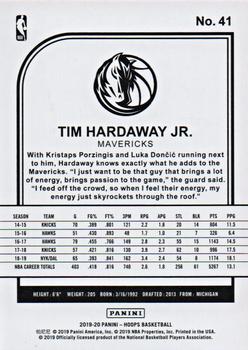 2019-20 Hoops #41 Tim Hardaway Jr. Back