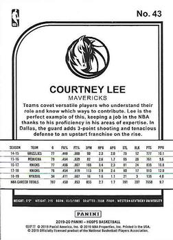 2019-20 Hoops #43 Courtney Lee Back