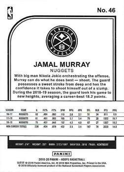 2019-20 Hoops #46 Jamal Murray Back