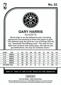 2019-20 Hoops #52 Gary Harris Back