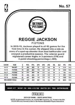 2019-20 Hoops #57 Reggie Jackson Back