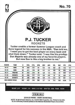 2019-20 Hoops #70 P.J. Tucker Back