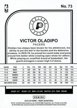 2019-20 Hoops #73 Victor Oladipo Back