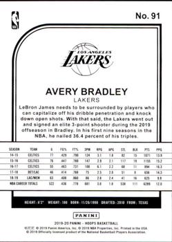2019-20 Hoops #91 Avery Bradley Back