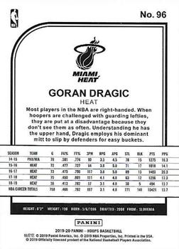 2019-20 Hoops #96 Goran Dragic Back
