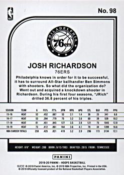 2019-20 Hoops #98 Josh Richardson Back