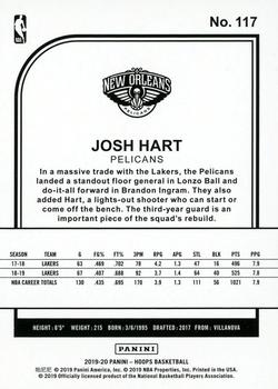 2019-20 Hoops #117 Josh Hart Back