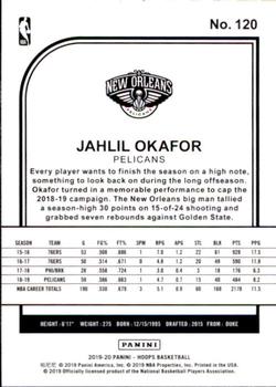 2019-20 Hoops #120 Jahlil Okafor Back