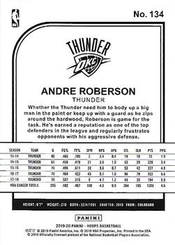 2019-20 Hoops #134 Andre Roberson Back