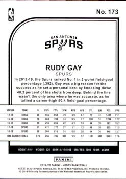 2019-20 Hoops #173 Rudy Gay Back
