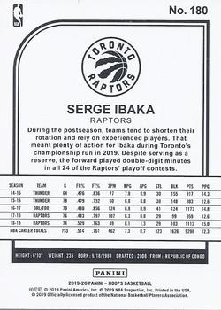 2019-20 Hoops #180 Serge Ibaka Back