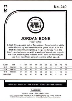 2019-20 Hoops #240 Jordan Bone Back