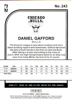 2019-20 Hoops #243 Daniel Gafford Back