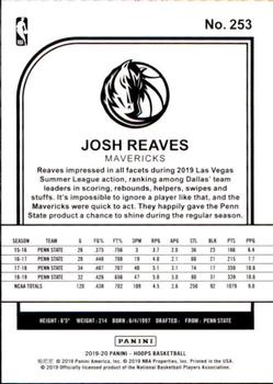 2019-20 Hoops #253 Josh Reaves Back