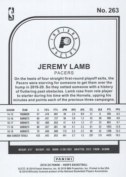 2019-20 Hoops #263 Jeremy Lamb Back